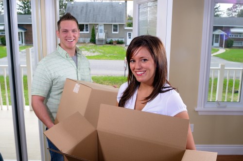 Team of professionals executing an office move in Bow Storage