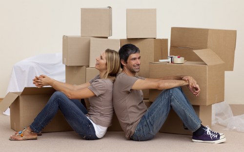 Packed moving truck from Bow Storage